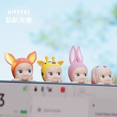 网红趴趴天使动物娃娃车载屏幕摆件汽车显示屏装饰公仔盲盒小手办