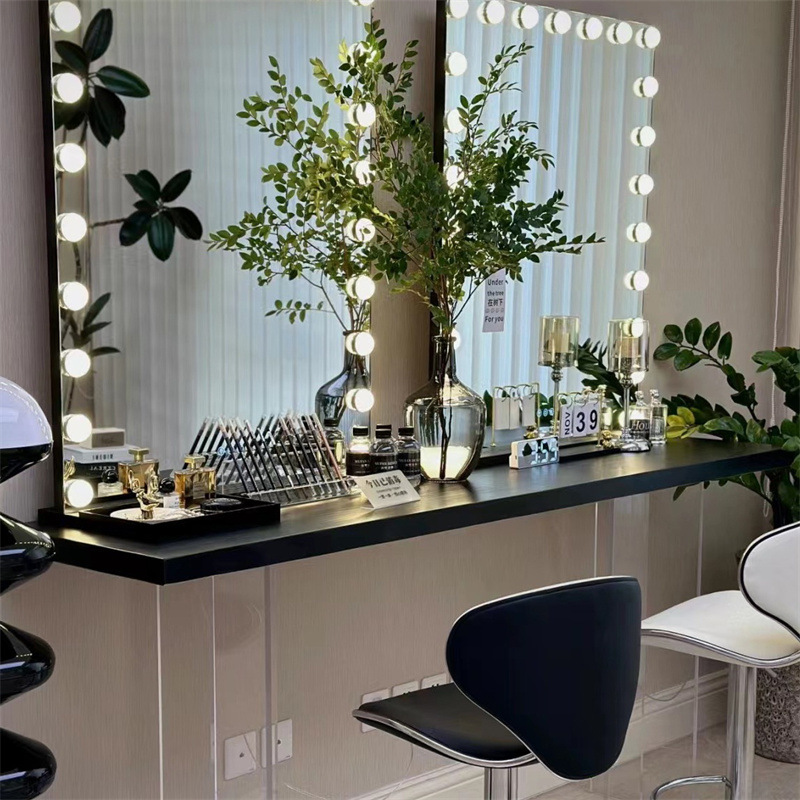 블랙 테이블 200*50*80+2 90*100 거울 핫 세일