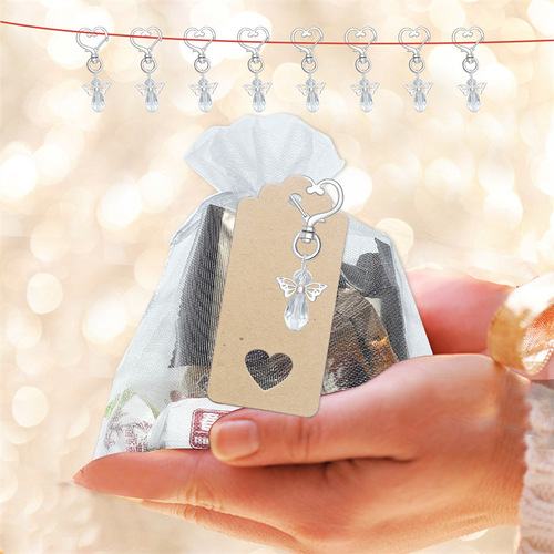 New Angel Wings Angel Button Holy Communion Gift Baby Baptism Shower Birthday Gift Love Crystal Pendant