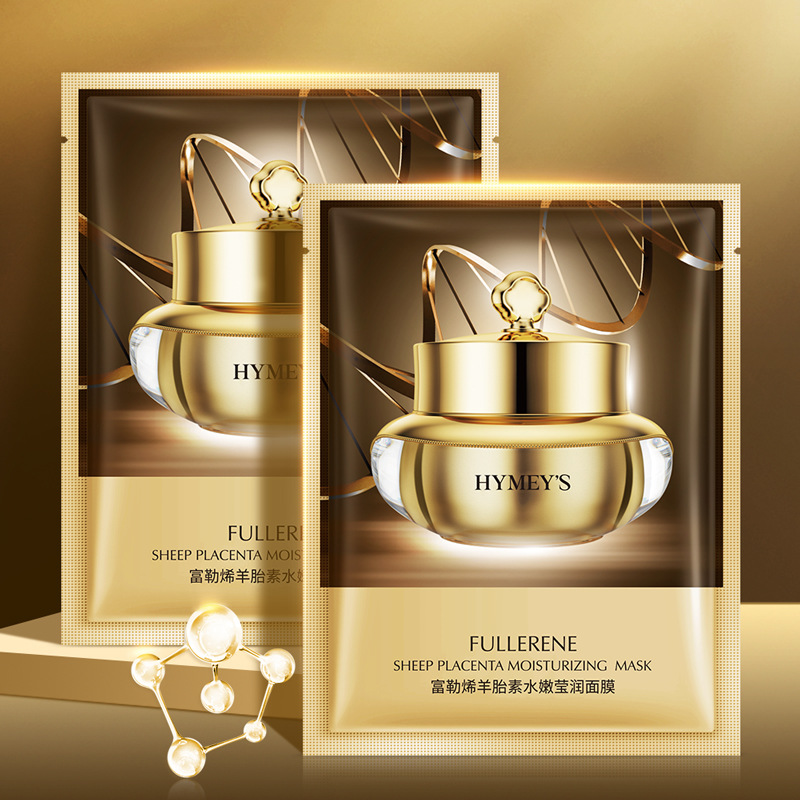 Imagen belleza fullereno oveja placenta hidratante máscara facial hidratante cuidado de la piel máscara facial productos genuinos al por mayor