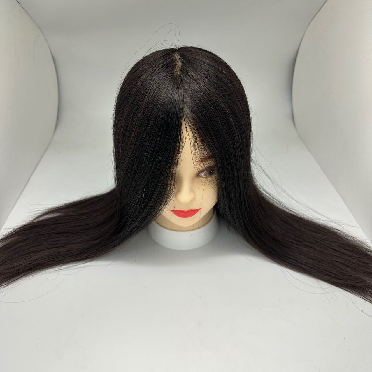 Perruca de cabello verdadero modelo de cabeza de entrenamiento de cabello trenzado modelo de cabeza de entrenamiento de cabello de cabello verdadero modelo de cabeza de corte de soplado