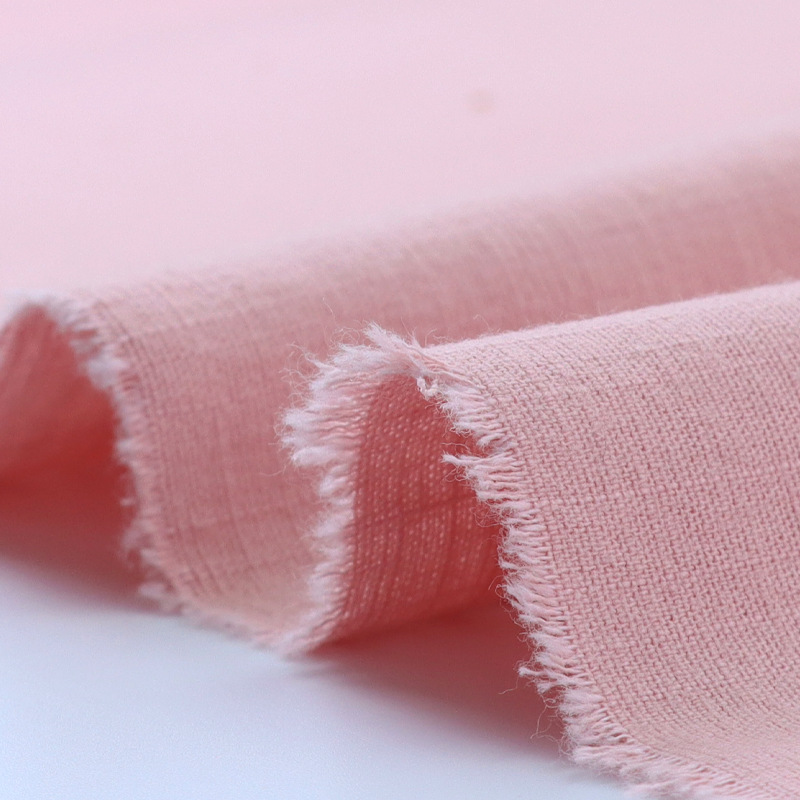 Venta al por mayor primavera y verano moda algodón y tela de lino lavado algodón alto Algodón elástico imitación Lino pantalones de los niños ropa casual tela