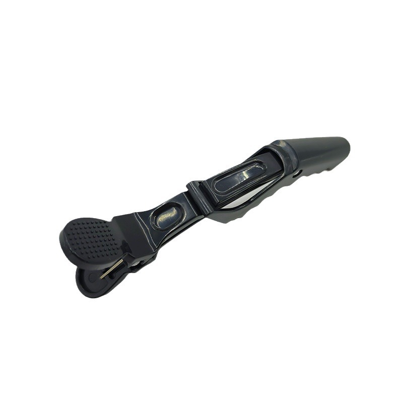 Pince crocodile noire en plastique de style coréen, outil spécial coiffeur pour coloration et permanente, pince bec de canard_voghion.com