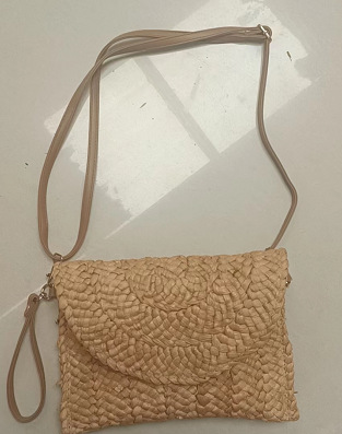 Straw hand bag corn wallet bag diagonal cross bag hand bag shoulder back dual-purpose bag women's bag leisure Dinner Bag