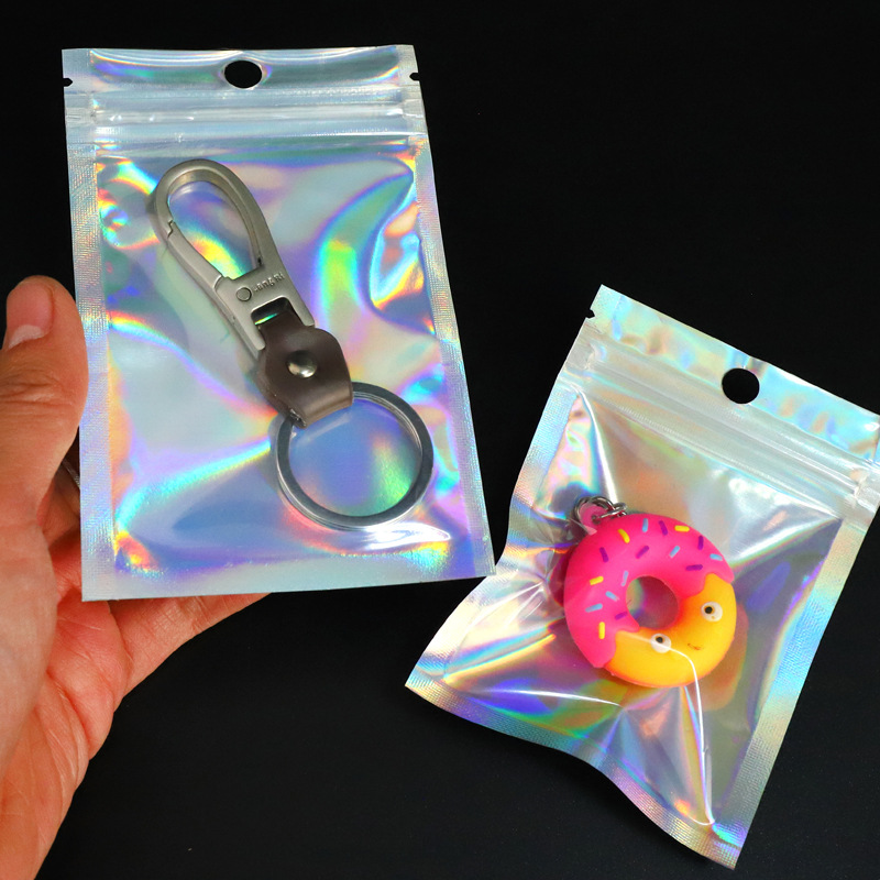 Magia bolsa de joyería de color bolsa de láser línea de datos bolsa de Yin Yang bolsa de flash digital papel de aluminio bolsa de plástico bolsa Ziplock