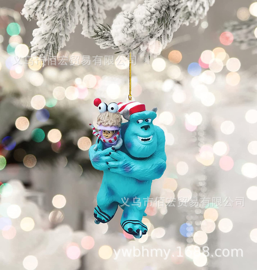 2022 transfronterizo nuevo personaje muñeca de dibujos animados decoraciones de Navidad Harry Potter avión decoración coche adornos