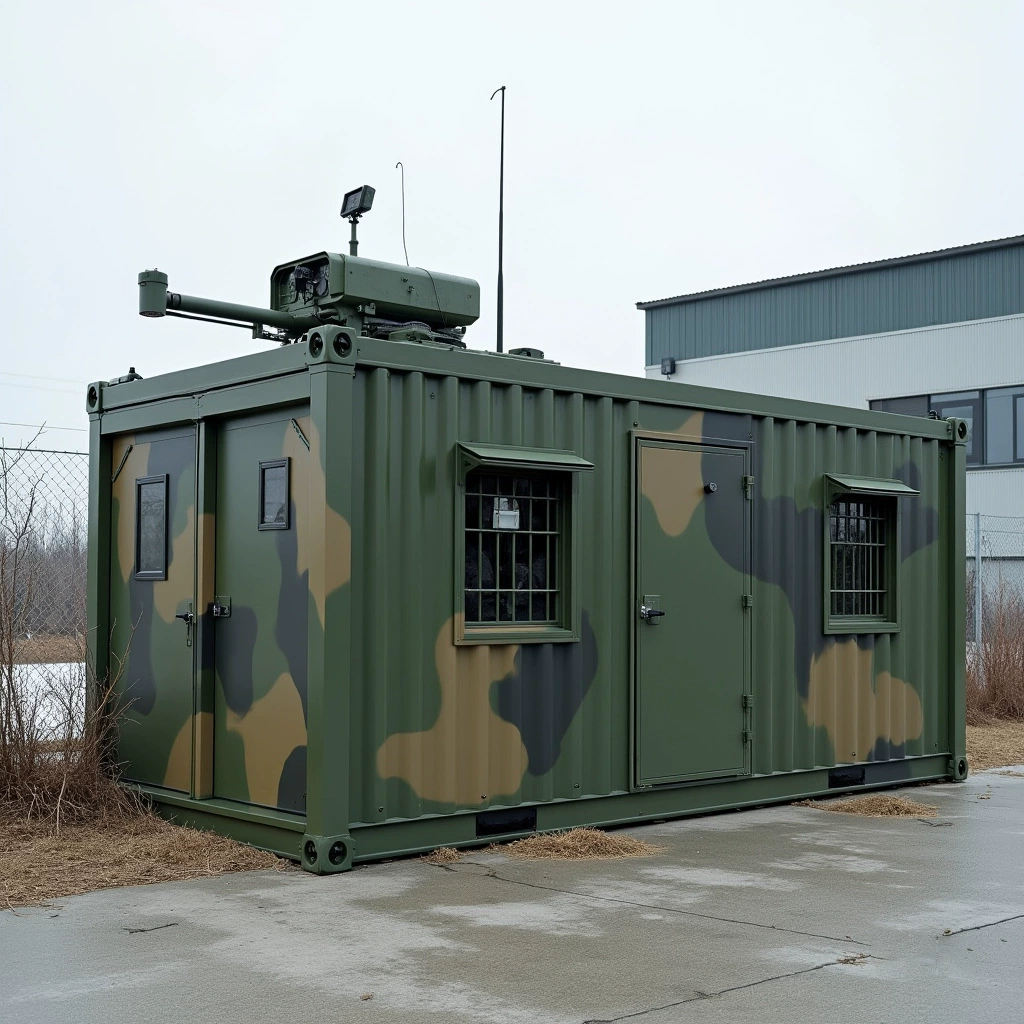 Гидравлическая расширительная кабина Nuojin Global расширяется до 200 дюймов за 3 секунды. ㎡   Стандарт военного аэродрома