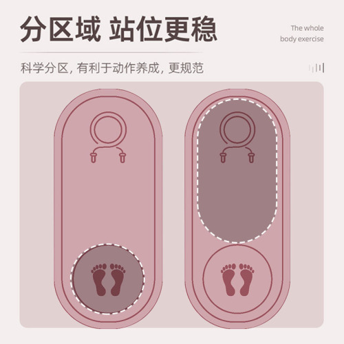 Jump Rope Shock Absorbing Silent Yoga Mat Thick Anti-Slip Silent Indoor Mat Professional Fitness Jump Rope Silent Pad