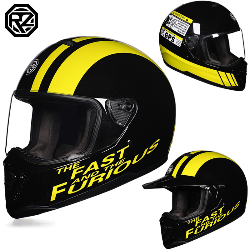 Orz motocicleta casco retro para hombres y mujeres locomotora rally casco de seguridad todoterreno cool 918