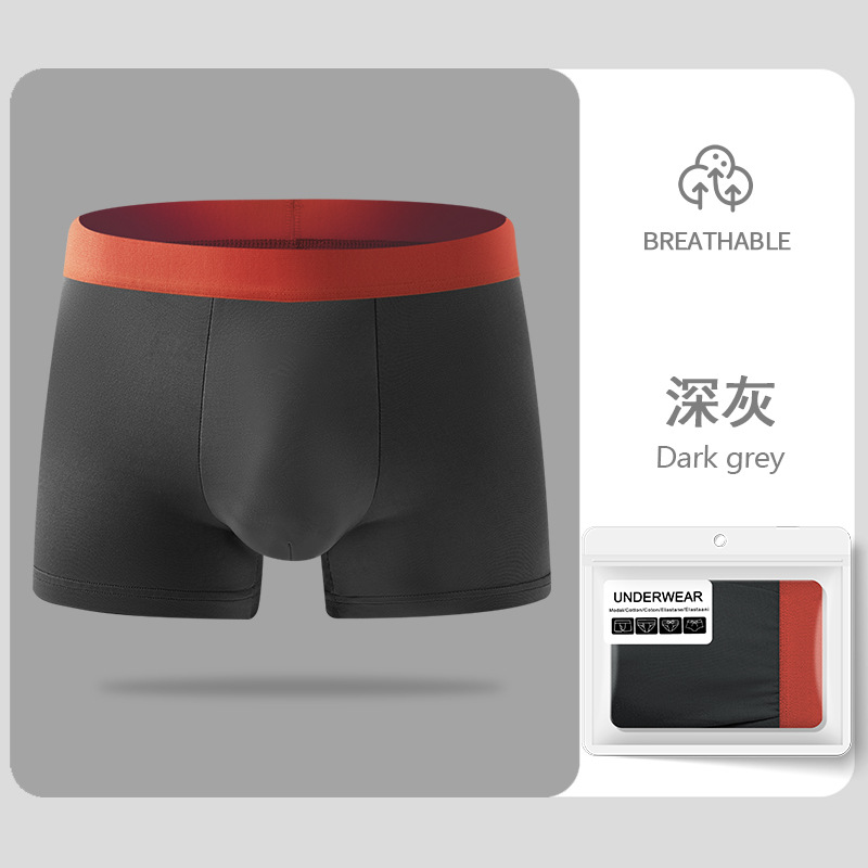 Comercio exterior transfronterizo hombre calzoncillos de invierno transpirables cómodos pantalones cortos de cuatro esquinas de color sólido pantalones grandes