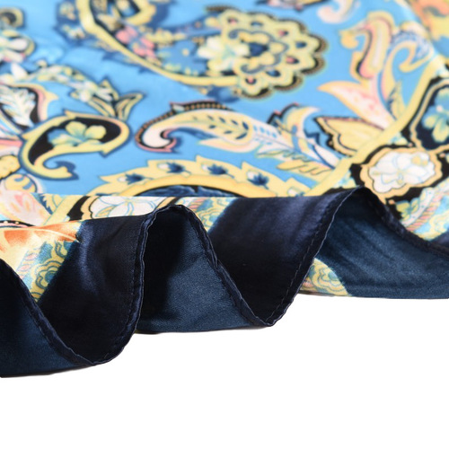  Summer New Cashew Pellis Pattern Satin Silk Large Square Scarf Wholesale Yiwu Scarf in Malaysia