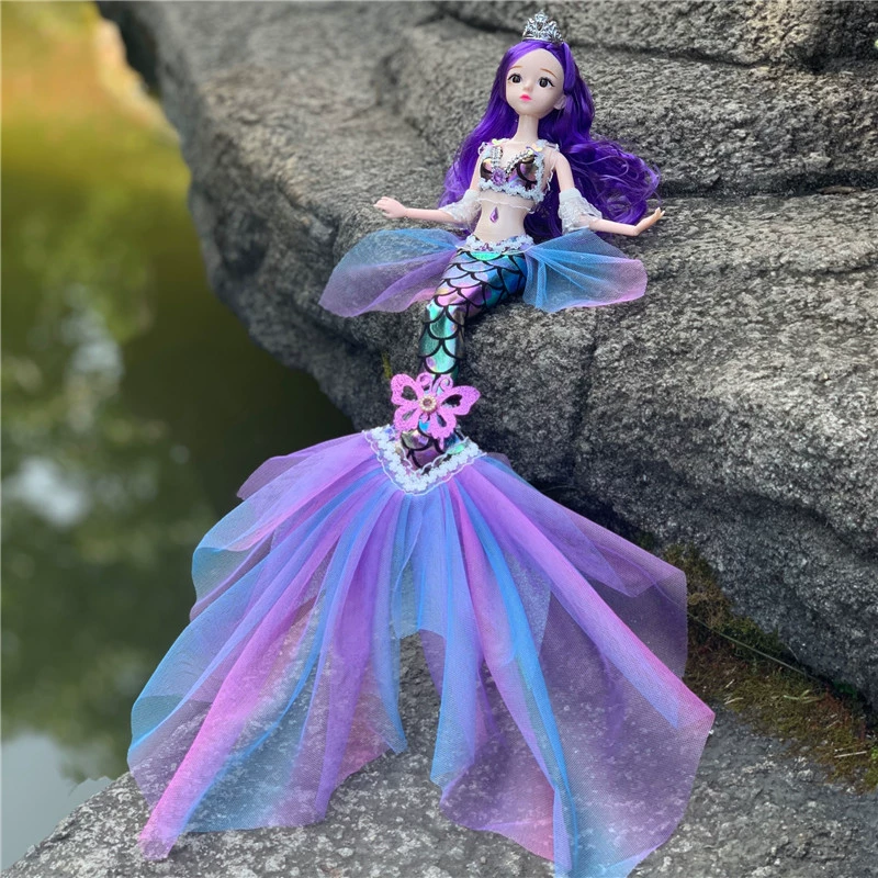 Doll Yau Tail Mermaid, 45 cm, 11 movable joints, removable clothes