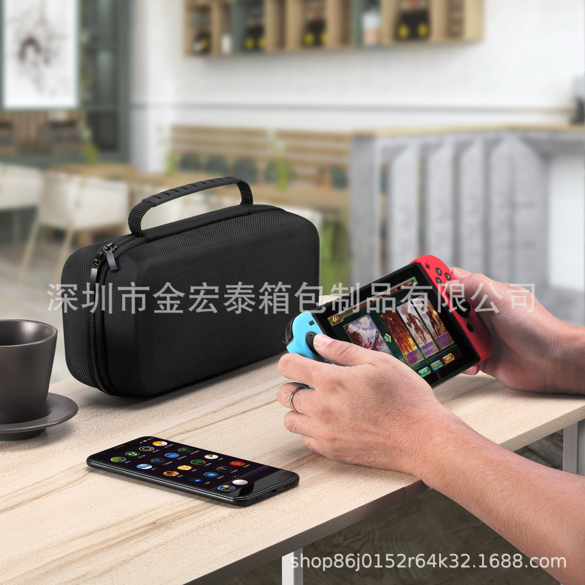 Пакет хранения Nintendo Switch с двойным отделением, место для 20 игровых карточек, жесткий средний EVA кейс для игровой комплектации, с отделением