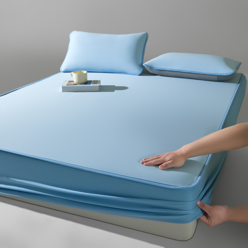 Foreign Trade Pure Color Type a Baby Cooling Mica Mat Three-Piece Set Washable Foldableing Summer Ice Mat Wholesale