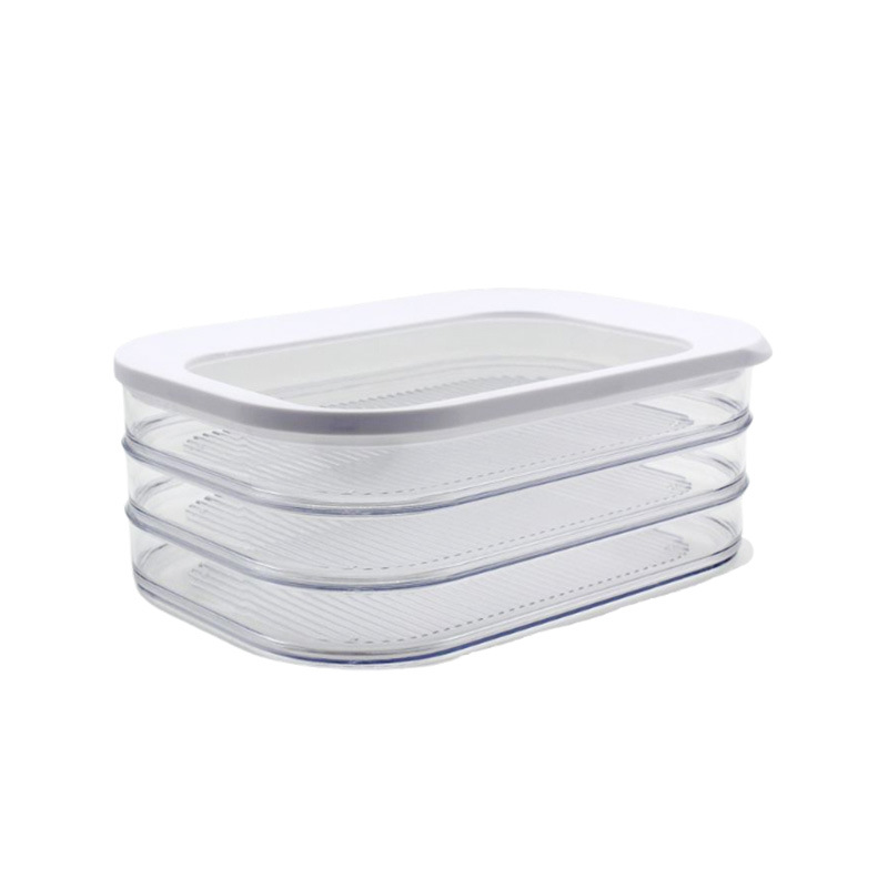 Caja de almacenamiento transparente transparente para lavado a máquina especial transfronterizo con tapa para refrigerador de cocina de grado alimenticio
