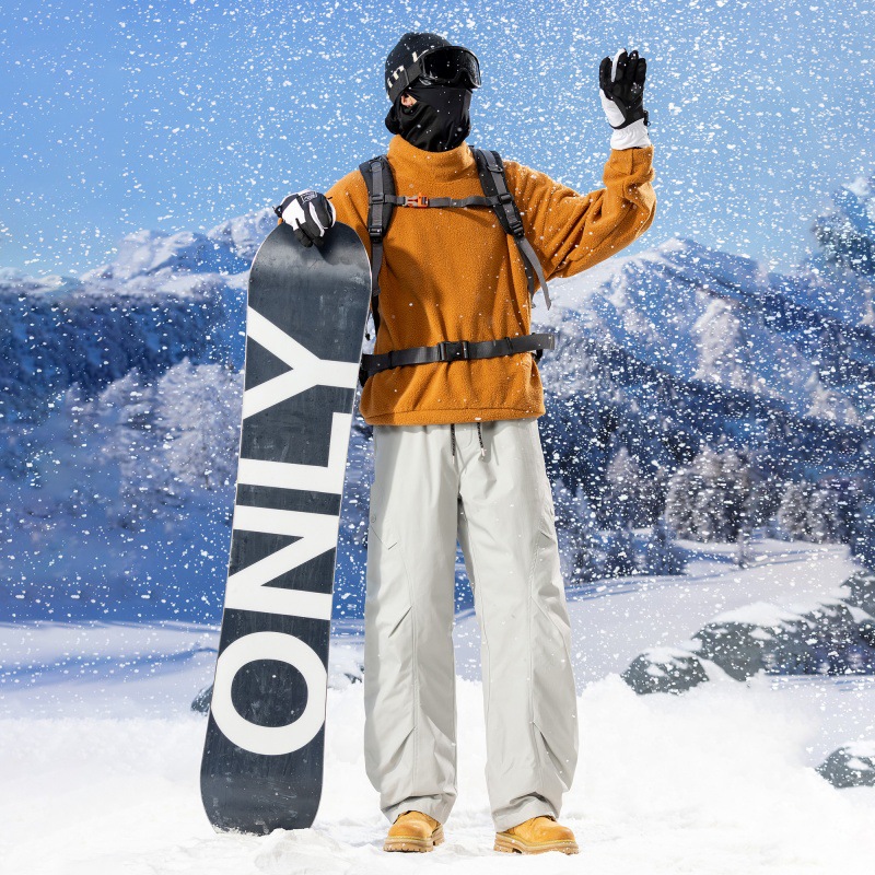 Cross-Border Autumn New Style White Duck down Thickened Warm Pants, Live Broadcast, Convertible Design, Loose Fashion Casual down Pants
