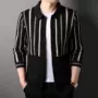 条纹新款春秋男士开衫