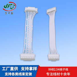 金丰盛2.54间距LED灯饰线材 智能锁连接线 XHB带扣双头反向端子线