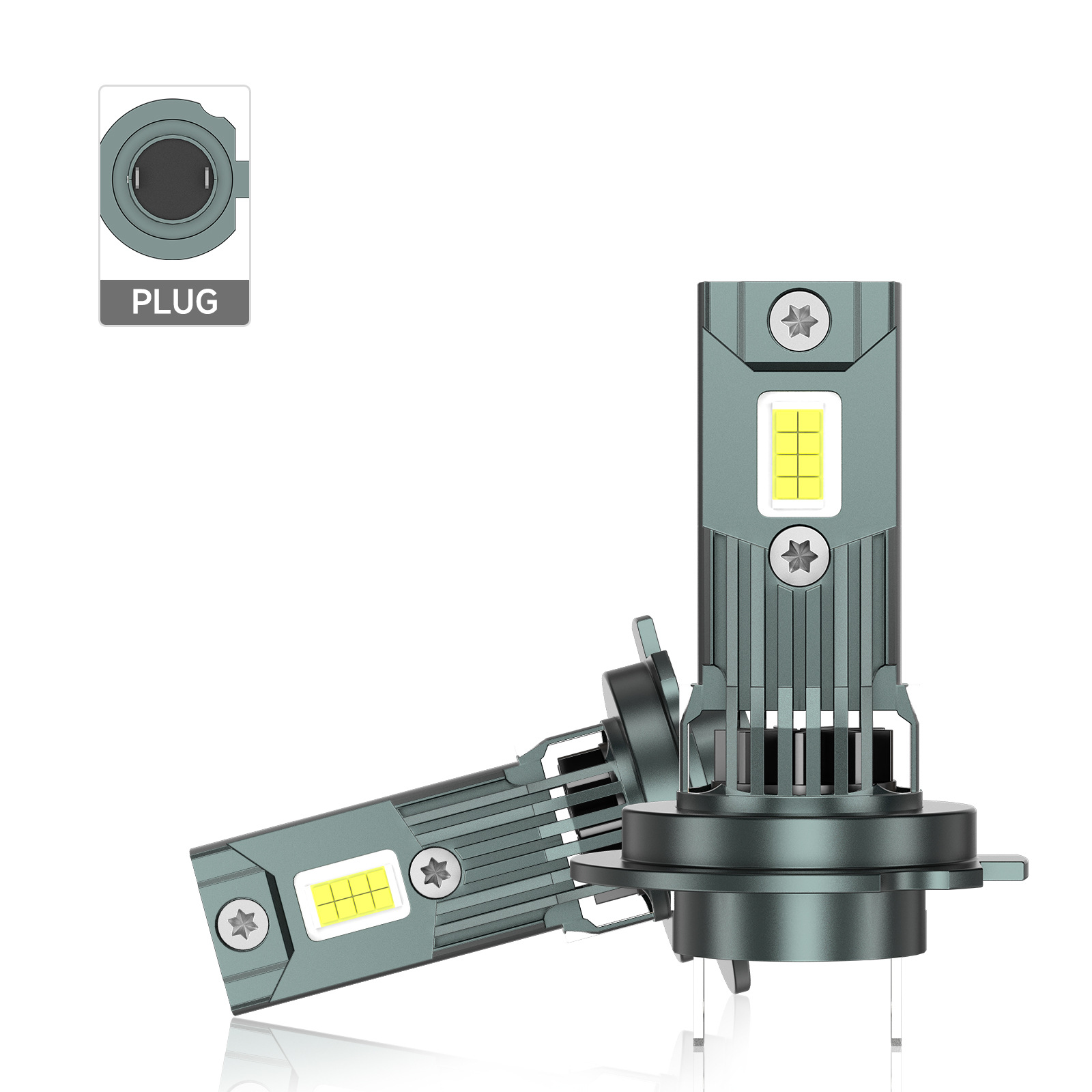 SENROBO transfronterizo venta caliente automóvil condujo faro H7 enchufe directo de alto brillo H4 cerca de alto brillo integrado image 7