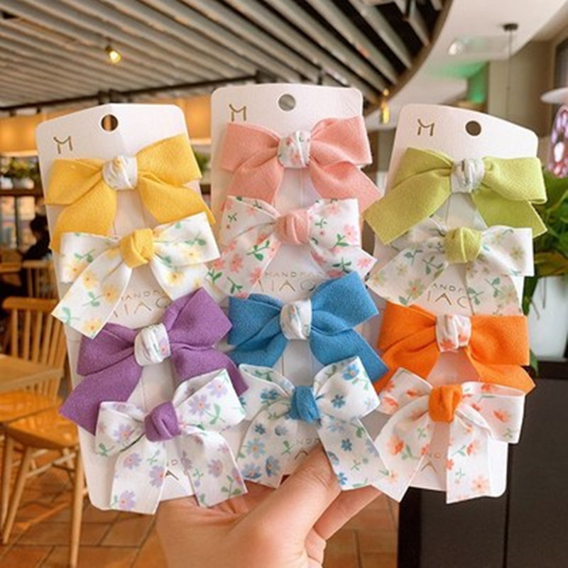 Horquilla para niños estilo coreano fresco ins arco horquilla clip lateral lindo no lastimar el pelo clip floral accesorios para el cabello