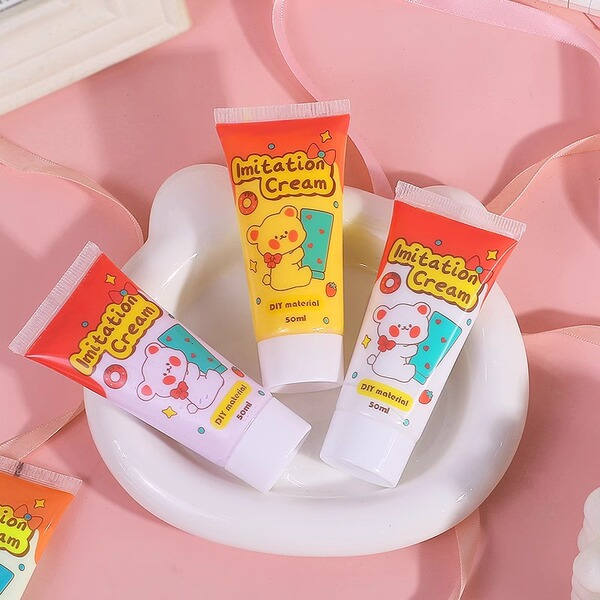 Cream materials set handmade