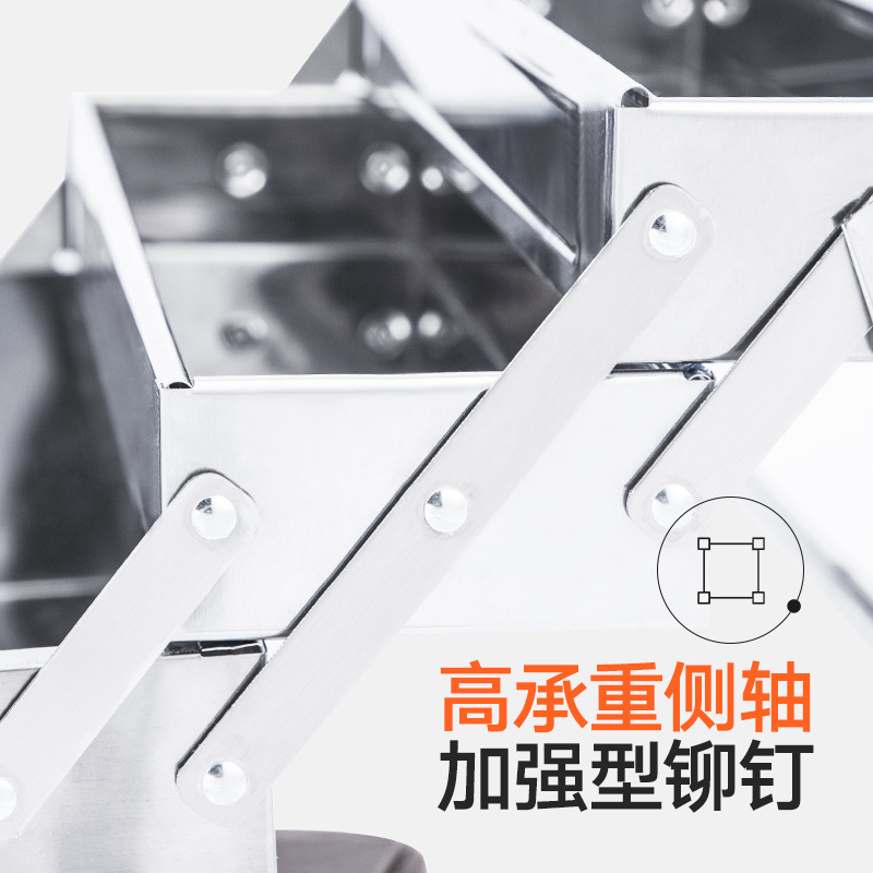 Caja de herramientas de acero inoxidable grande de dos o tres capas plegable hogar coche portátil caja de almacenamiento de hierro grado industrial engrosada