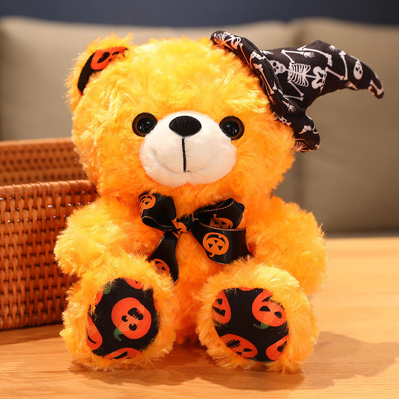 国境を越えたハロウィーンの熊人形ハロウィーンの装飾品のアイデアはテディベアのぬいぐるみを責める|undefined