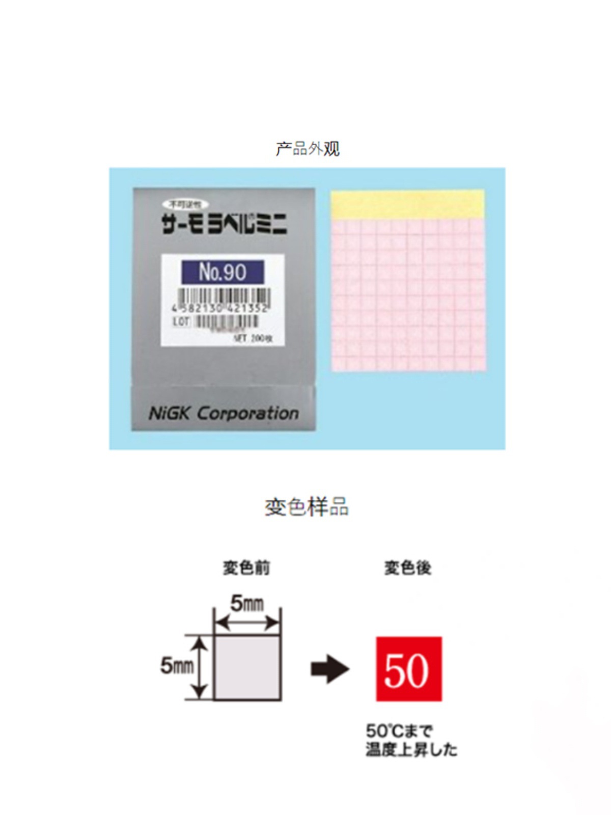 全新日本NICHIYU日油技研温度指示器ThermoLabel-NO.系列