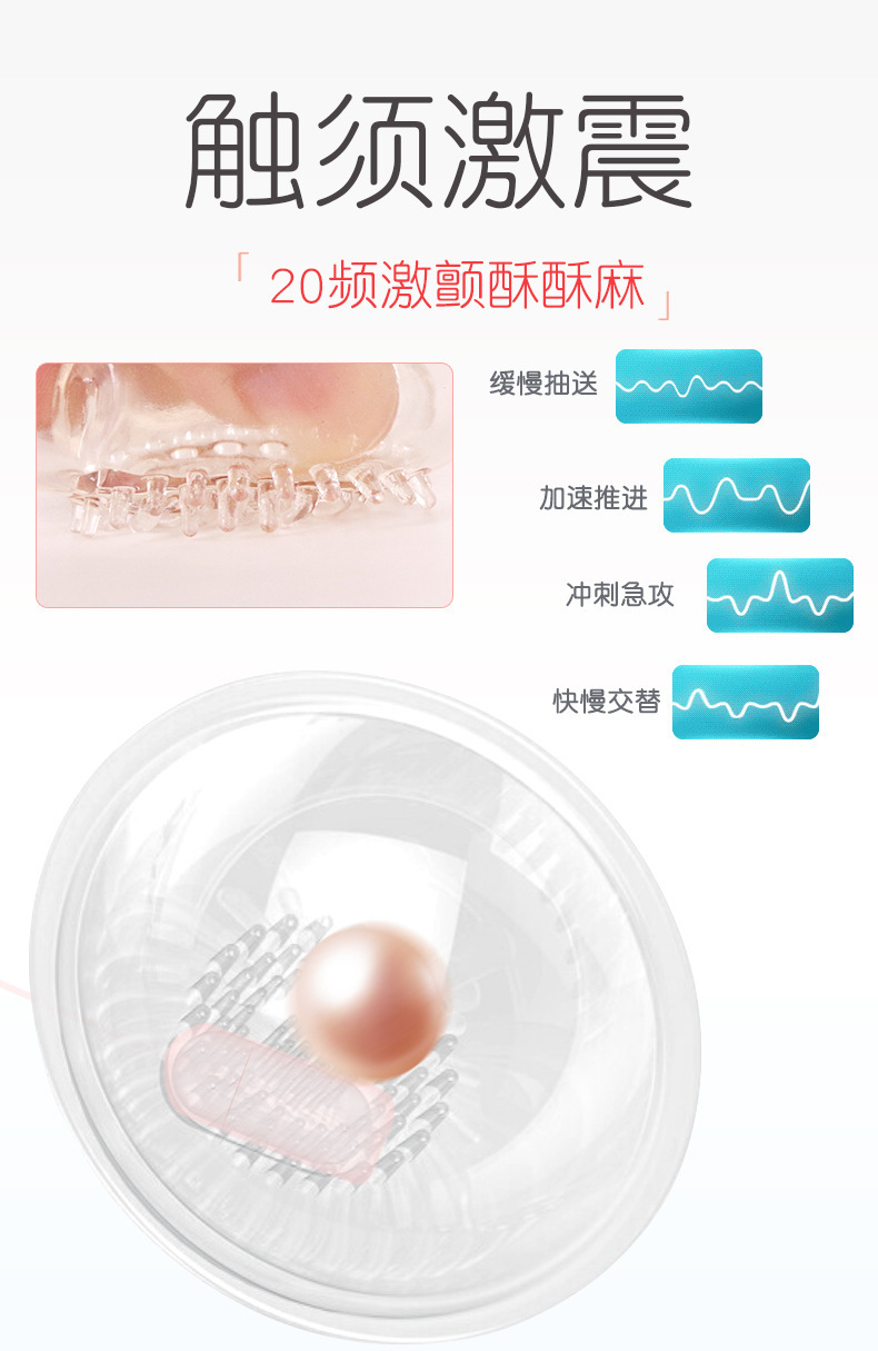 Breast Vibrating Massager with Nipple Clamp, USB or Rechargeable Remote Options — detail image 5