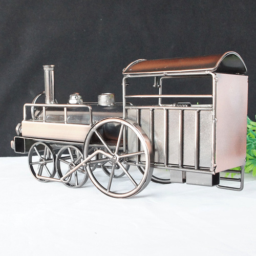 Manufacturer metal plating classic car car tank locomotive model creative iron art car model young man likes