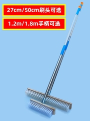 長柄硬塑料絲地板刷浴室衛生間廚房瓷磚路面清潔除污硬毛刷地刷榕