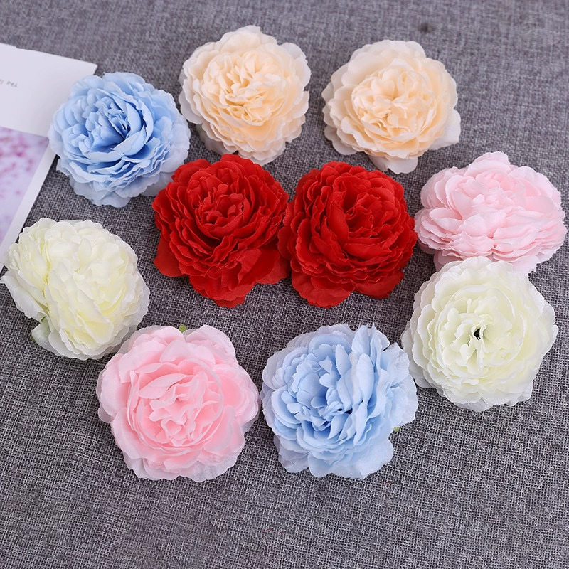 Симулятор цветочных пионов цветы головы цветы свадебные фон стены украшения дома искусственные цветы