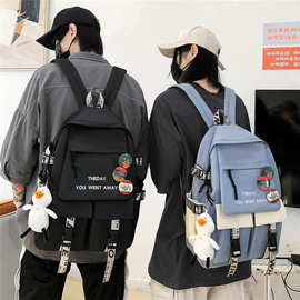 双肩包高颜值新款韩版男女大学生背包初高中生时尚休闲大容量书包