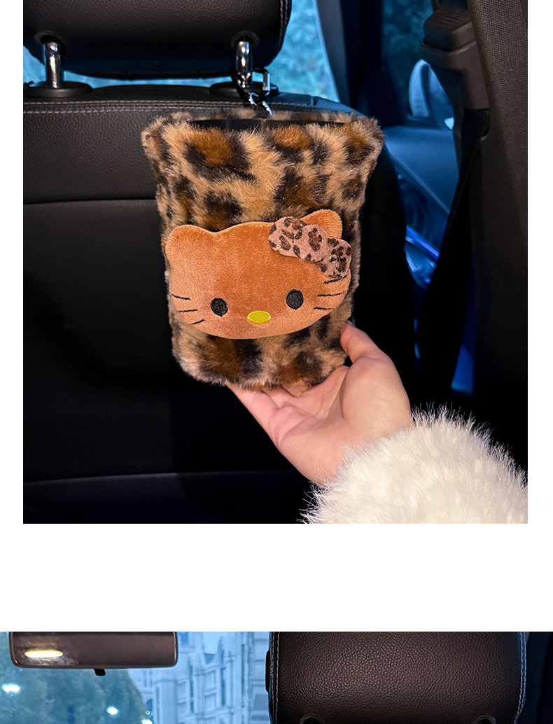 Car Tissue Box, Rear Seat Car Tissue Holder, Creative and Cute, Beautiful Tissue Hanging Bag for Girls, In-Car Napkin Box