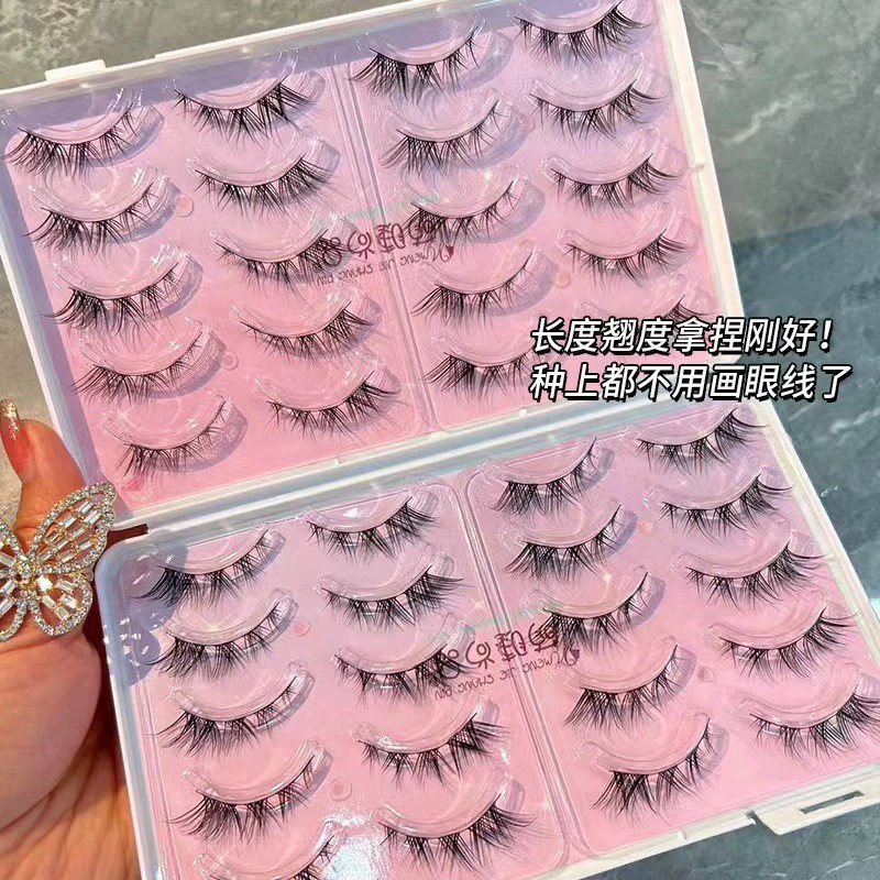 False Eyelashes, Capacious Dense Comic Style, Multi-Style Kit, 9–13 mm Variants