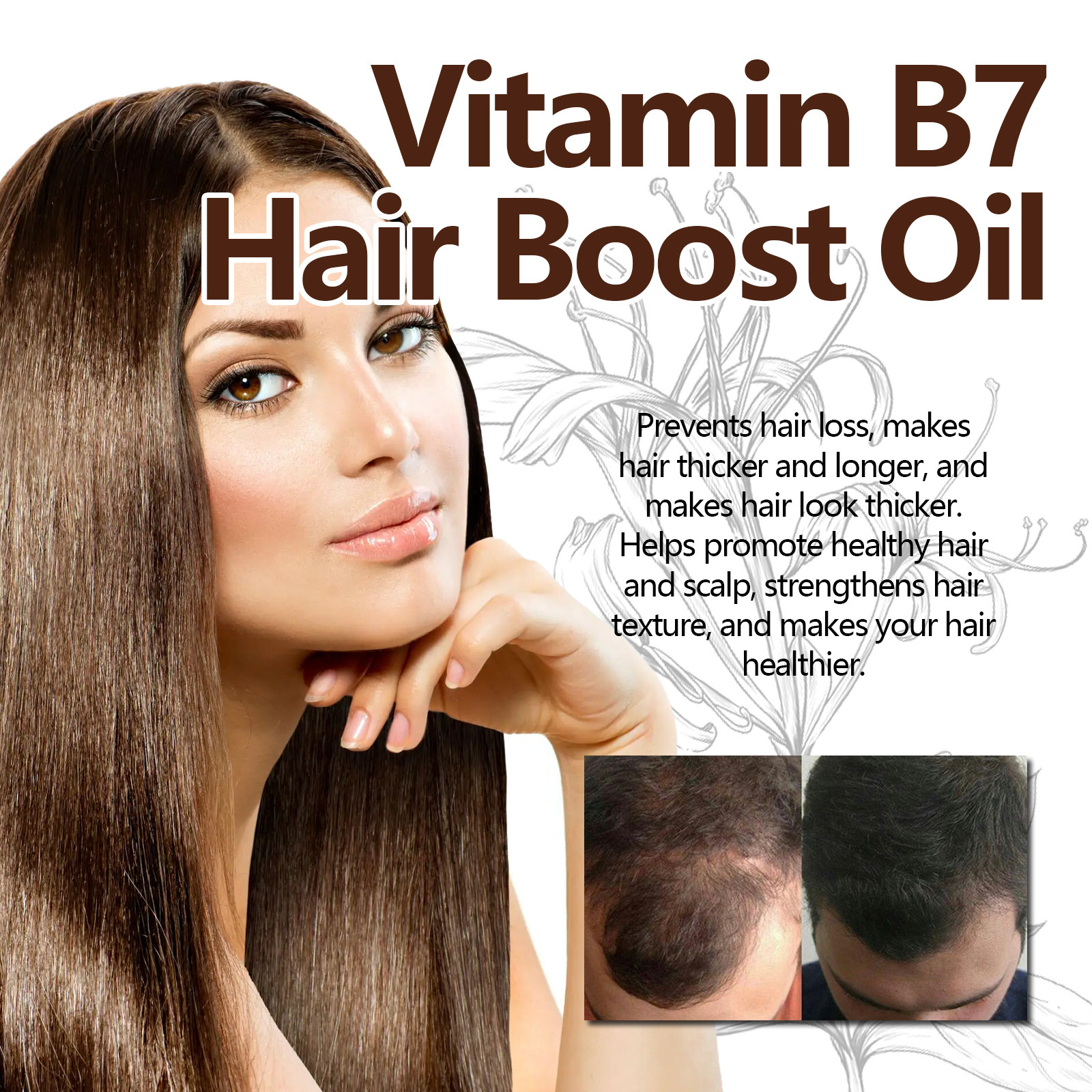 Esența de îngroșare a părului EELHOE întărește rădăcinile părului, hidratează scalpul, îngroașă părul, previne căderea părului și protejează esența părului._voghion.com