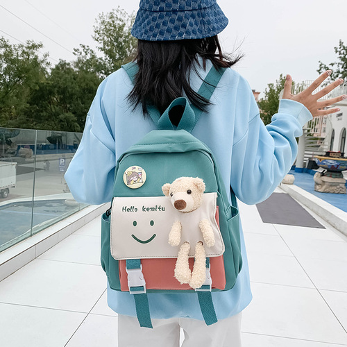 新款儿童书包男女生幼儿园轻便可爱小熊背包一二三年级女童双肩包