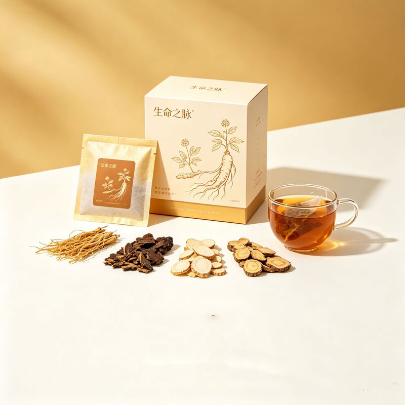Private label production of ginseng and polygonatum tea bags, customized processing of herbal substitute teas Private label production of ginseng and polygonatum tea bags, customized processing of herbal substitute teas