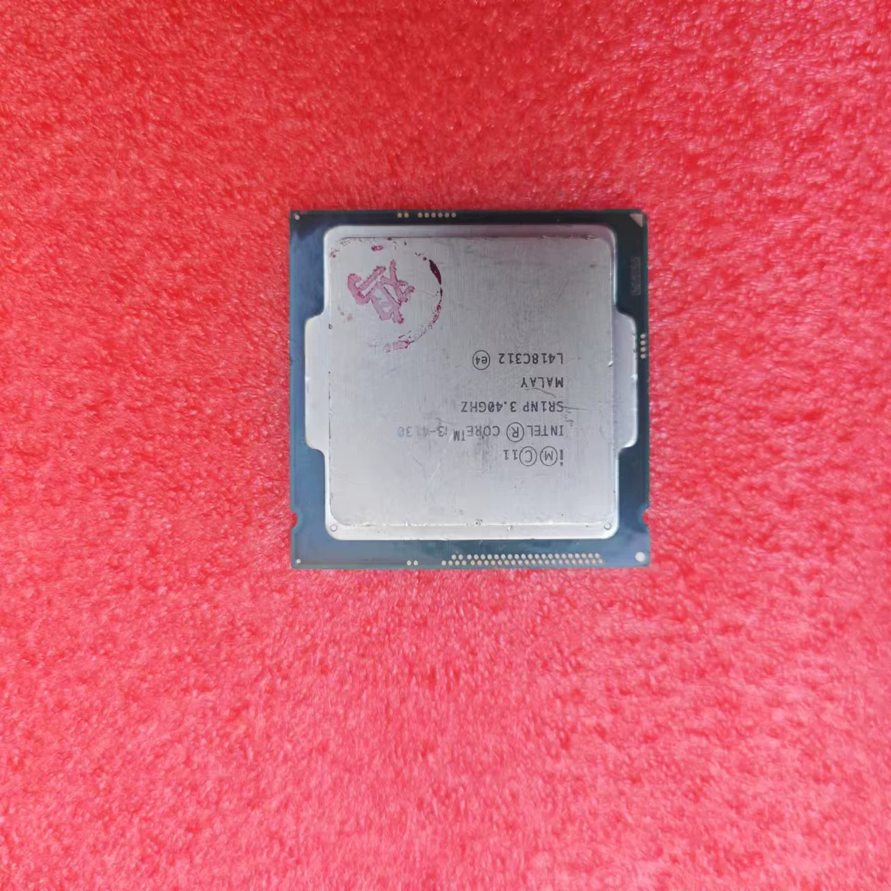 CPU Intel i3-4130, 4‑го поколения двойной ядро, б/у/разобранный, идеален для офиса и лёгкого игрового использования