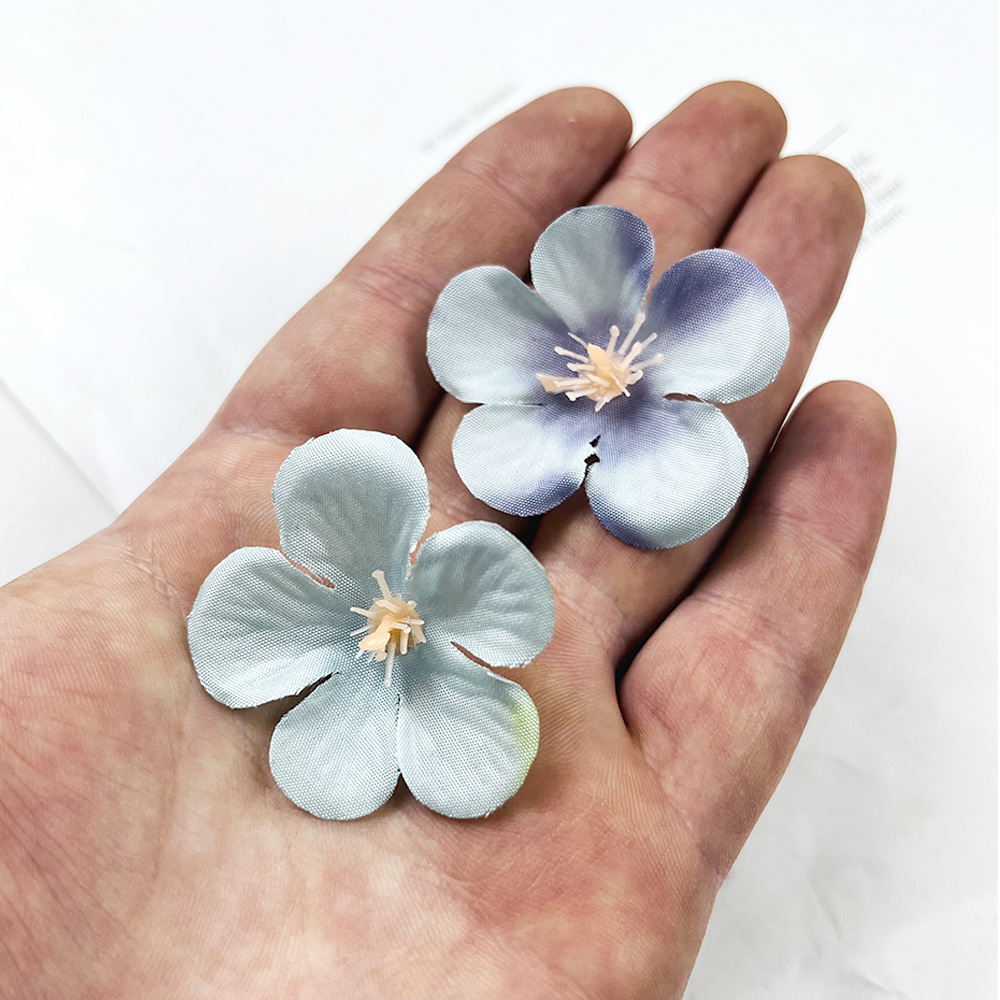 Simulación de Begonia flor de color DIY pequeña flor de ciruela tocado accesorios de material de flor flor de flores para el hogar decoración de fotografía