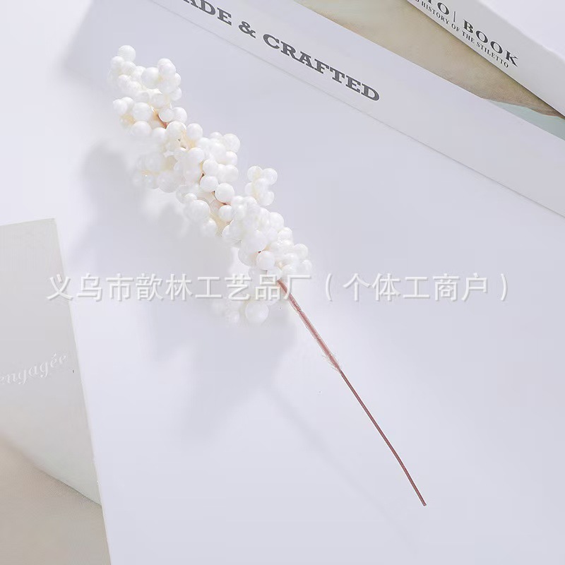 Ramas de Frutos Rojos Artificiales Plástico y PU para Bodas y Decoración del Hogar image 27
