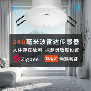 Graffiti Human Presence Sensor 24g Vital Signs Intelligent Monitoring Light Switch Millimeter Wave Human Sensor