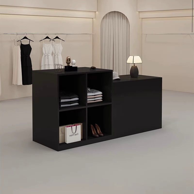 商场服装店中岛桌中间摆放流水台童装收纳陈列柜女装鞋包店展示柜