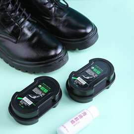 鞋擦皮鞋油无色通用增亮保养护理清洁鞋蜡刷子双面海绵擦擦鞋神器