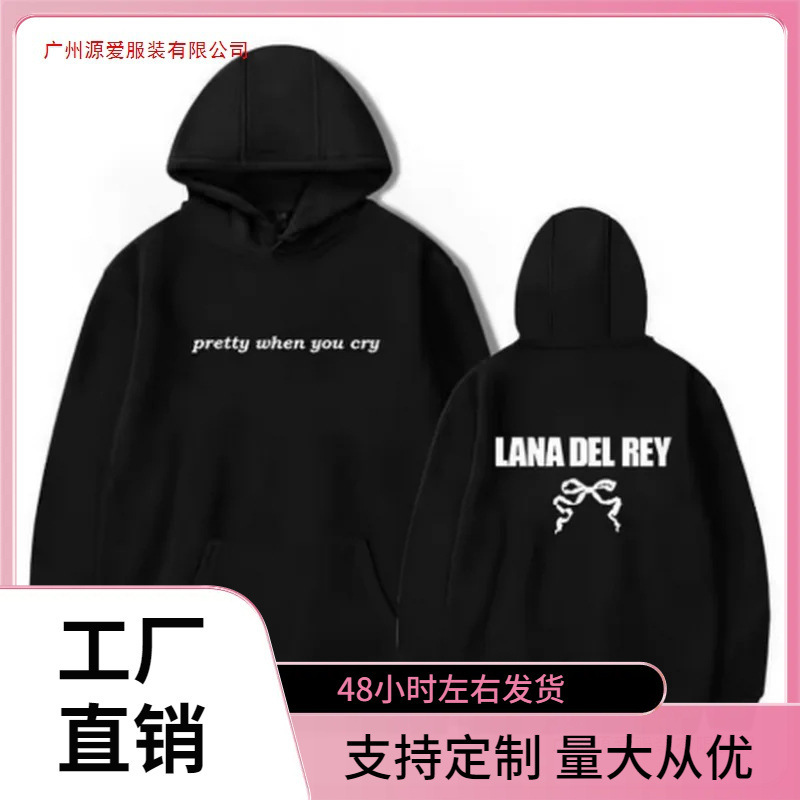 2025 Lana Del Rey Is Beautiful When You Cry Merchandise Hooded Sweatshirt Men's Casual Wear