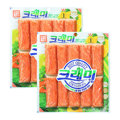 Korean imported crab foot sticks, Tremi crab sticks, crab meat sticks, ready-to-eat hand-shredded crab sticks, hot pot sushi ingredients 180g