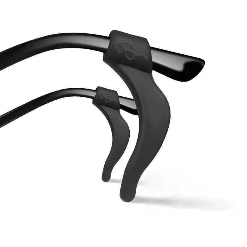 Противоскользящие силиконовые чехлы для ножек очков, антиударные элементы для оправы очков, фиксатор для ушей.