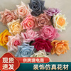 Studios Flower Wall Simulation Rose Head Handmade DIY Simulation Flower Head Cross -border White Rose Improppine Flower Wholesale