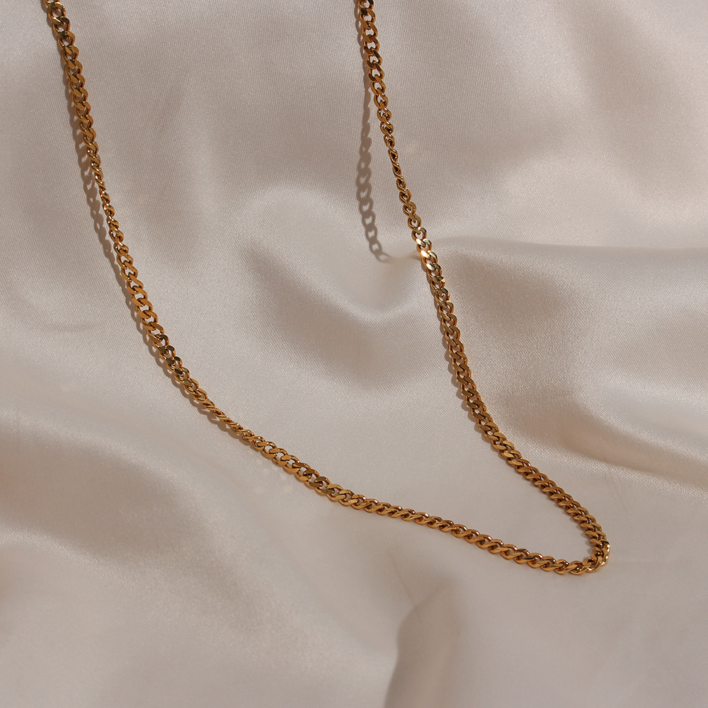 Brand fashionable retro golden chain for key bag stainless steel