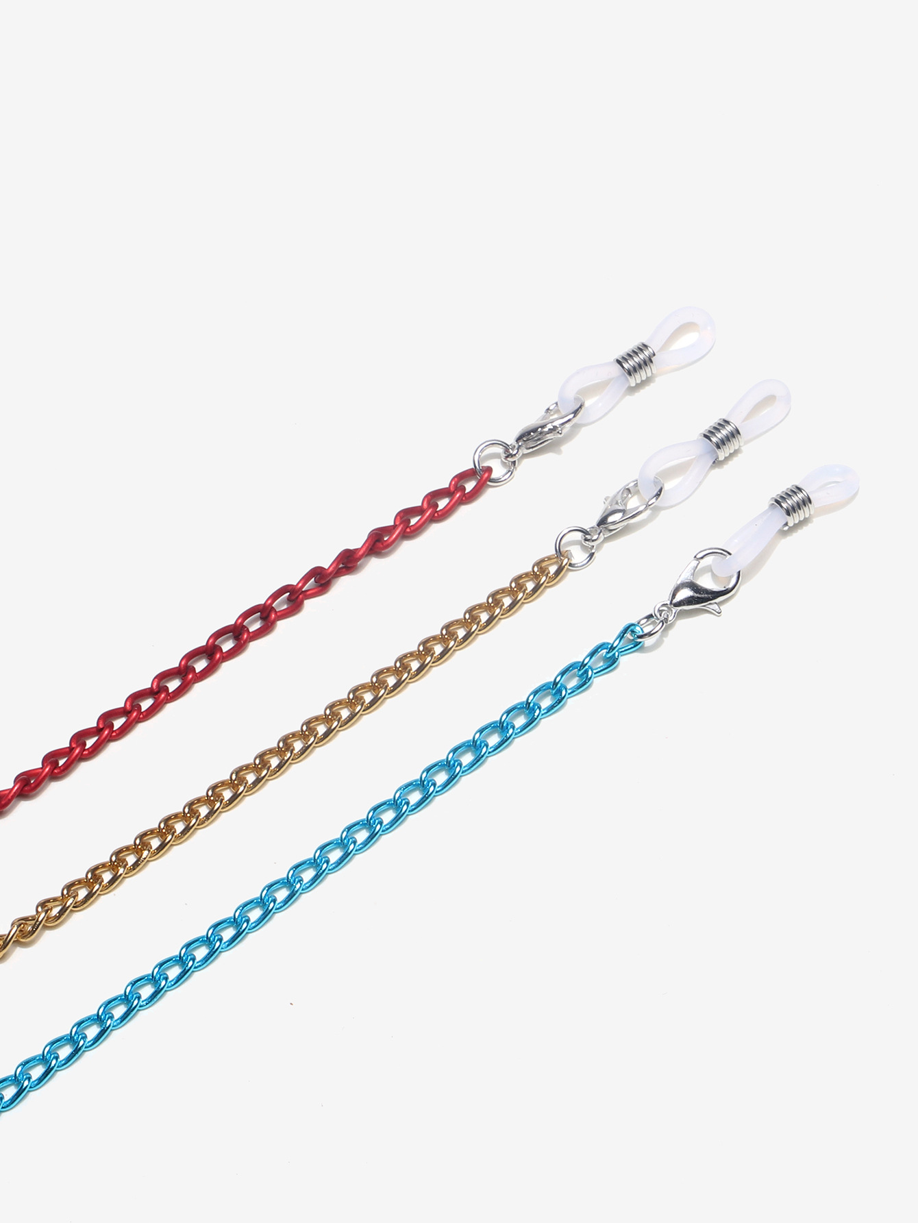 Wholesale Accessories Three-piece Red Blue Thin Copper Glasses Chain Nihaojewelry display picture 2